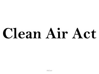 Clean Air Act