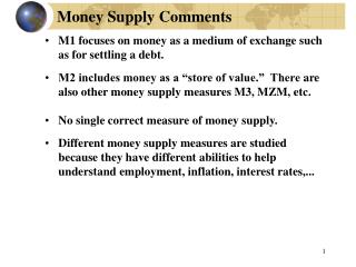 Money Supply Comments