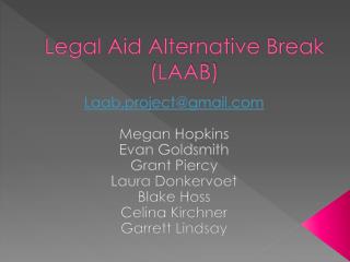 Legal Aid Alternative Break (LAAB)