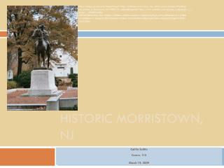 Historic Morristown, NJ