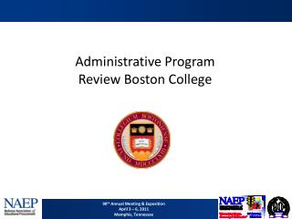 Administrative Program Review Boston College