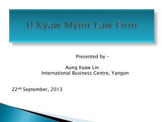 U Kyaw Myint Law Firm