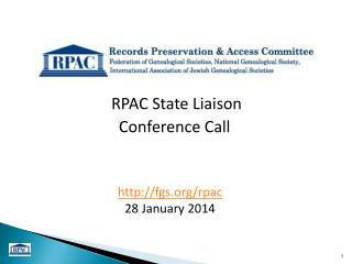 RPAC State Liaison Conference Call