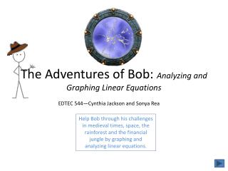 The Adventures of Bob: Analyzing and Graphing Linear Equations