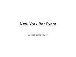 New York Bar Exam