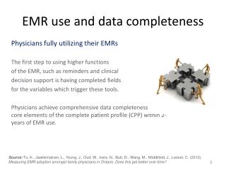 EMR use and data completeness