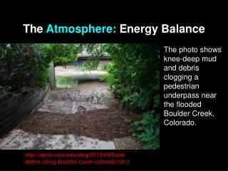 The Atmosphere: Energy Balance