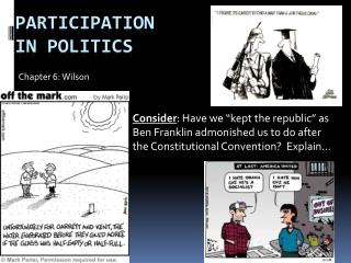 Participation in Politics