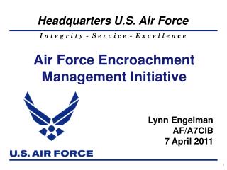 Air Forc e Encroachment Management Initiative