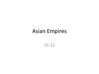 Asian Empires