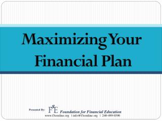 Maximizing Your Financial Plan