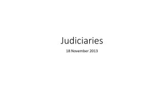 Judiciaries