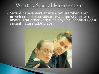 What is Sexual Harassment