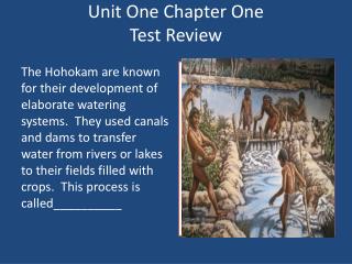 Unit One Chapter One Test Review