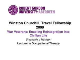Winston Churchill Travel Fellowship 2009