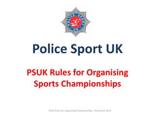 Police Sport UK