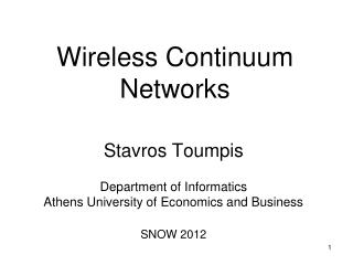 Wireless Continuum Networks