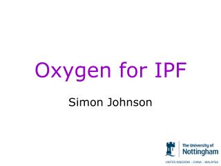 Oxygen for IPF