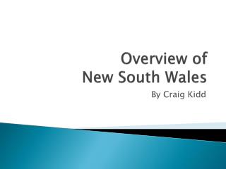 Overview of New South Wales