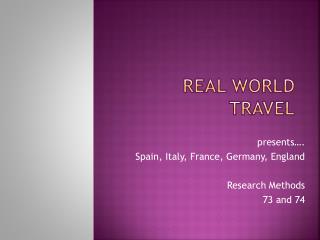 Real World Travel