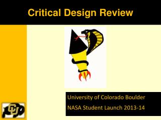 University of Colorado Boulder NASA Student Launch 2013-14