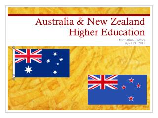 Australia &amp; New Zealand Higher Education