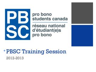PBSC Training Session