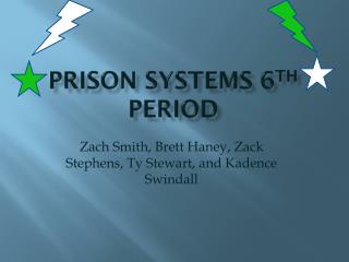 Prison Systems 6 th period
