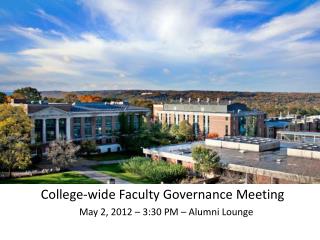 College-wide Faculty Governance Meeting
