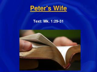 Peter's Wife