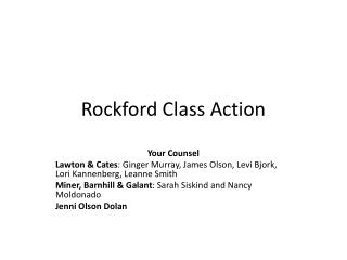 Rockford Class Action