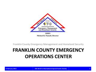 Franklin county EMERGENCY OPERATIONS CENTER
