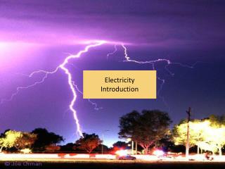 Electricity Introduction