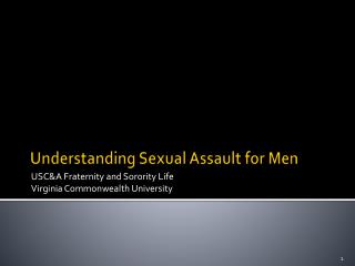 Understanding Sexual Assault for Men