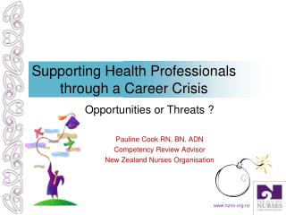 Supporting Health Professionals through a Career Crisis