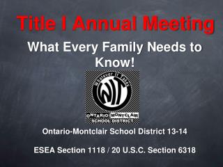 Title I Annual Meeting