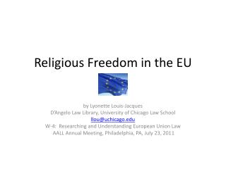 Religious Freedom in the EU