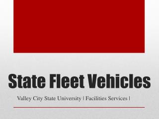 State Fleet Vehicles
