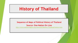 History of Thailand