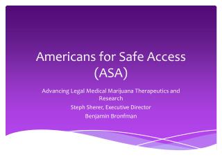 Americans for Safe Access (ASA)