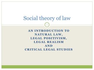 Social theory of law