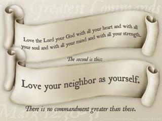 LOVE YOUR NEIGHBOUR AS YOURSELF