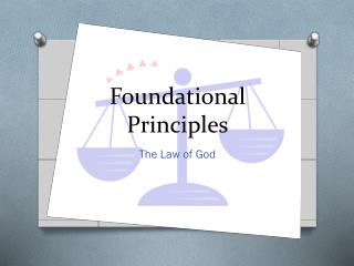 Foundational Principles