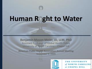 Human R ght to Water