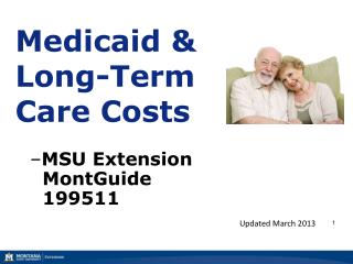 Medicaid &amp; Long-Term Care Costs