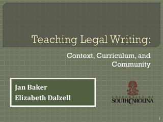 Teaching Legal Writing :