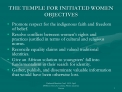 the temple for initiated women objectives