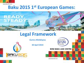 Baku 2015 1 st European Games :