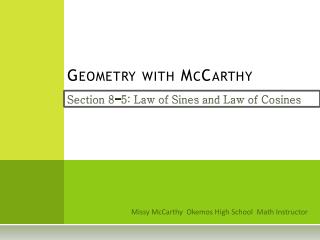 Geometry with McCarthy