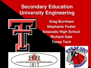 Secondary Education University Engineering